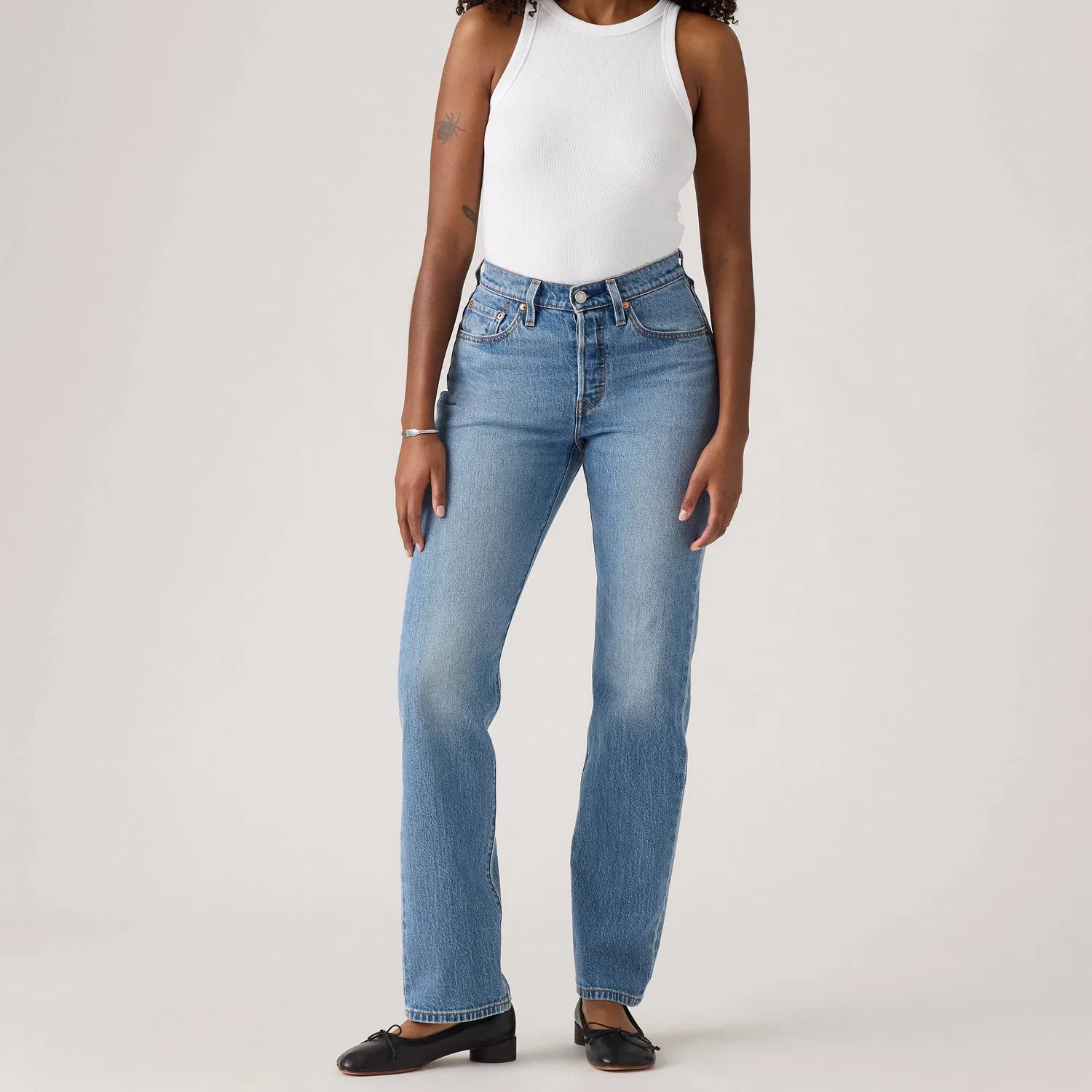 Женские джинсы с изогнутым кроем 501 Curve Levis, Blue — фото 3