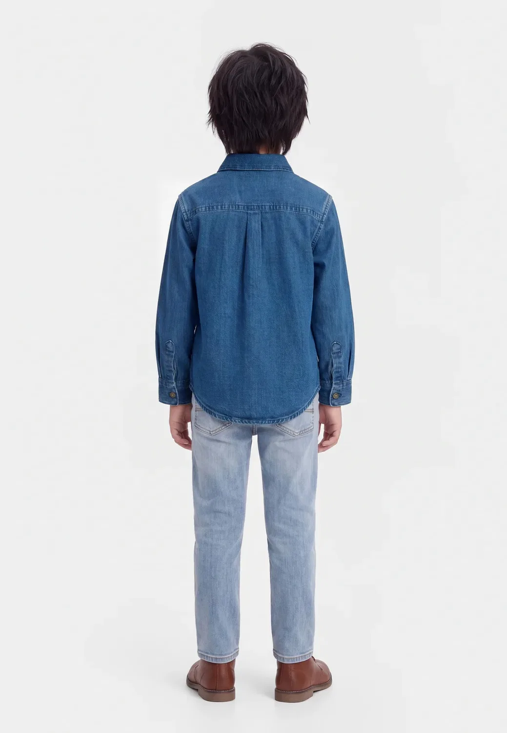 Рубашка Gap, Medium Indigo — фото 2