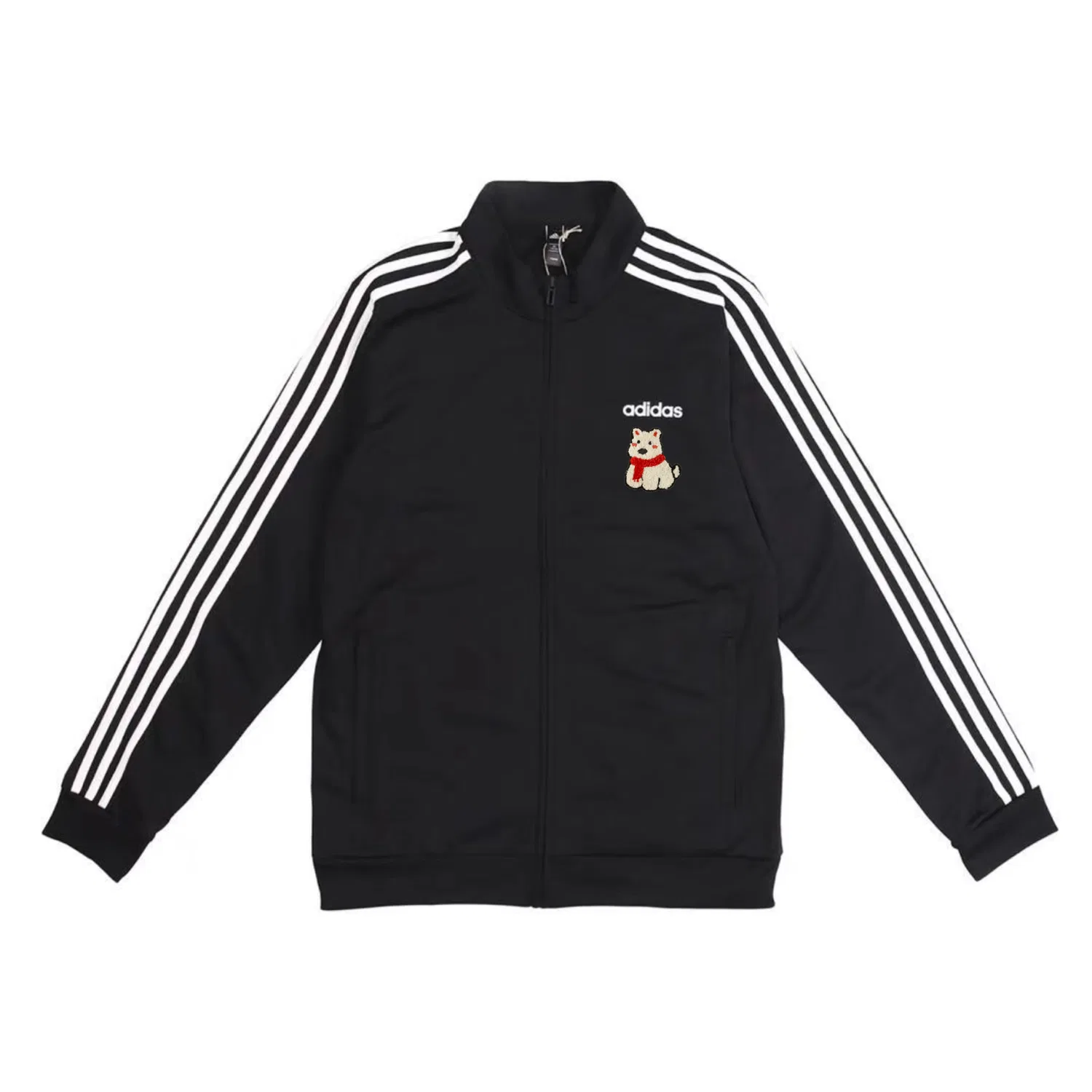 Ветровка Adidas с воротником-стойкой, Черный