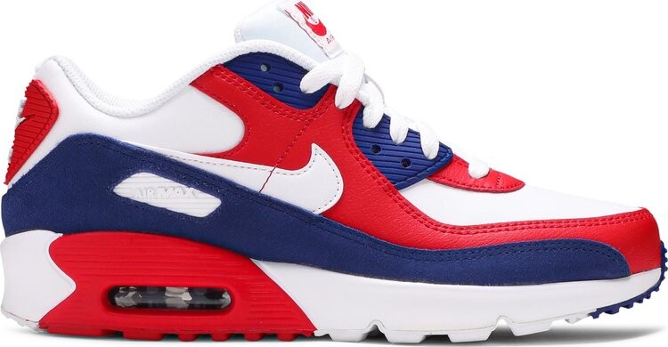 

Кроссовки Nike Air Max 90 Leather GS 'USA', белый