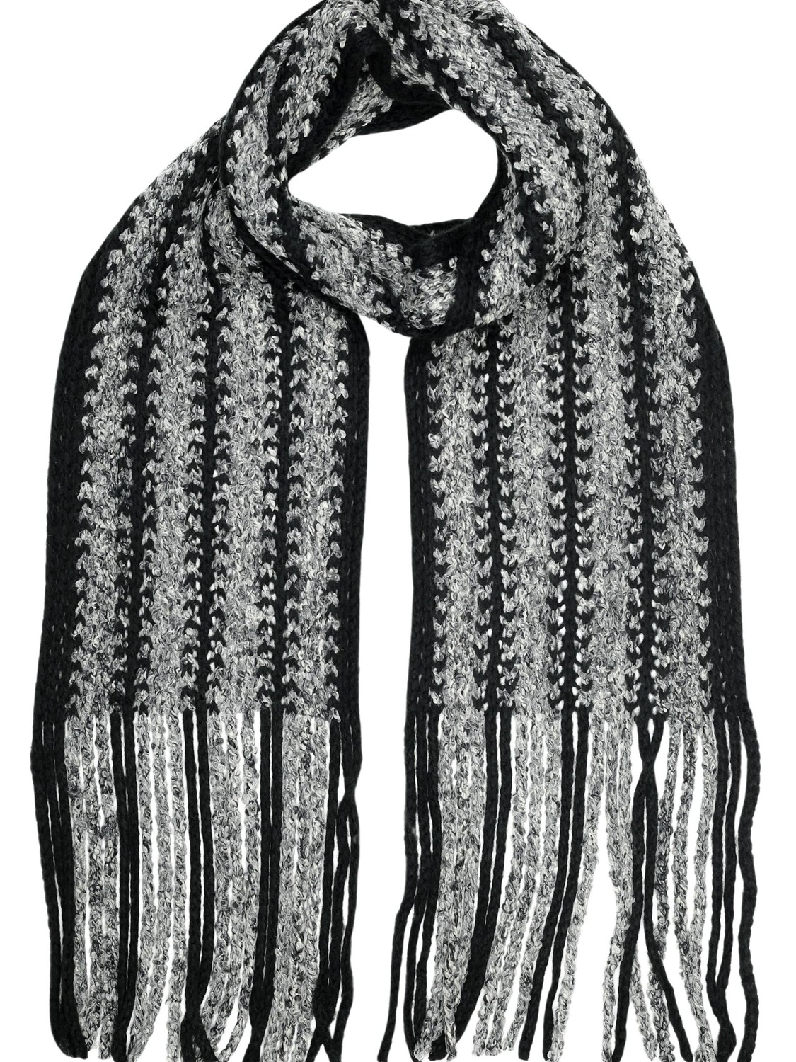 

COLLEZIONE ALESSANDRO Шарф 'Grobstrick' в черном цвете