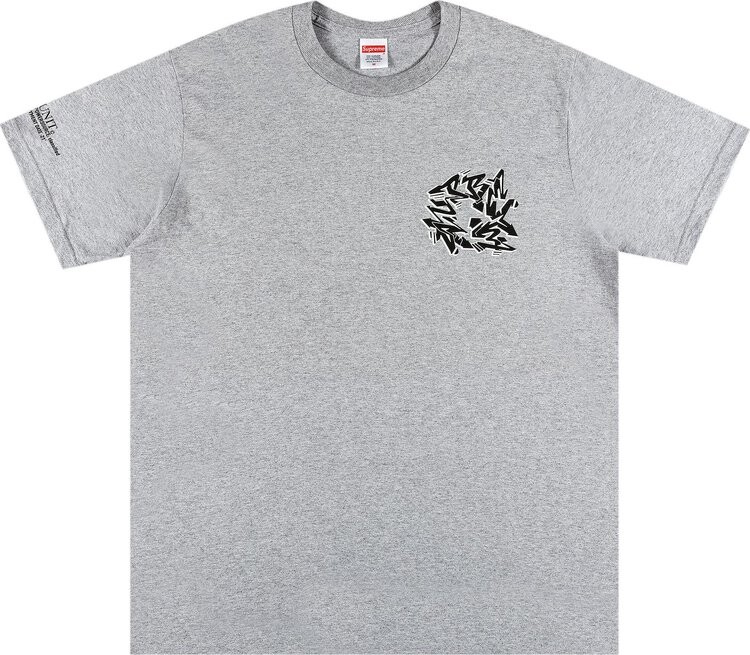 

Футболка Supreme Support Unit Tee 'Heather Grey', серый