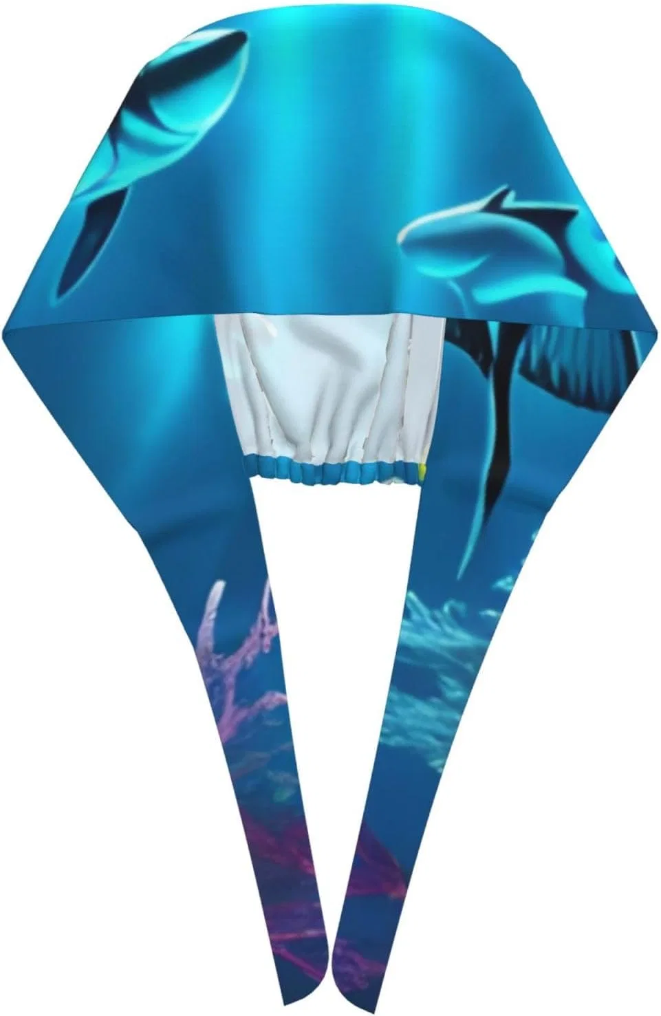 Шапочка для душа с принтом Coral Rays, QAZWZML, регулируемая, One Size — фото 3