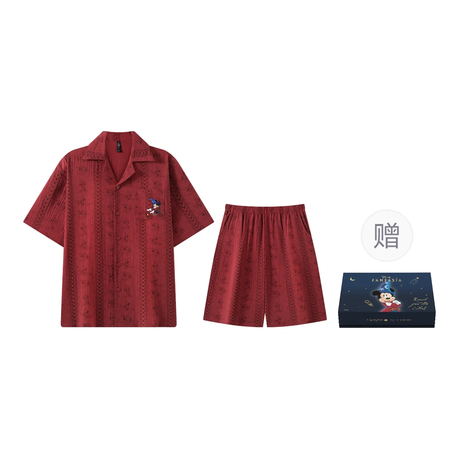 Детский комплект пижам x Disney, с принтом, Gongdie, Red-Men's