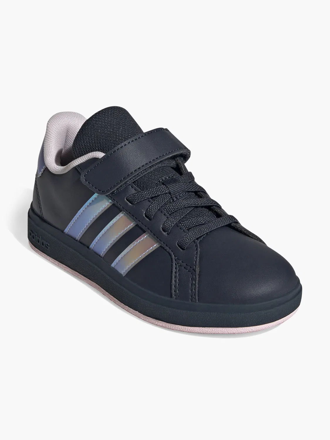 Детские кроссовки на липучках Adidas Grand Court 2.0 EL C, темно-синий — фото 3