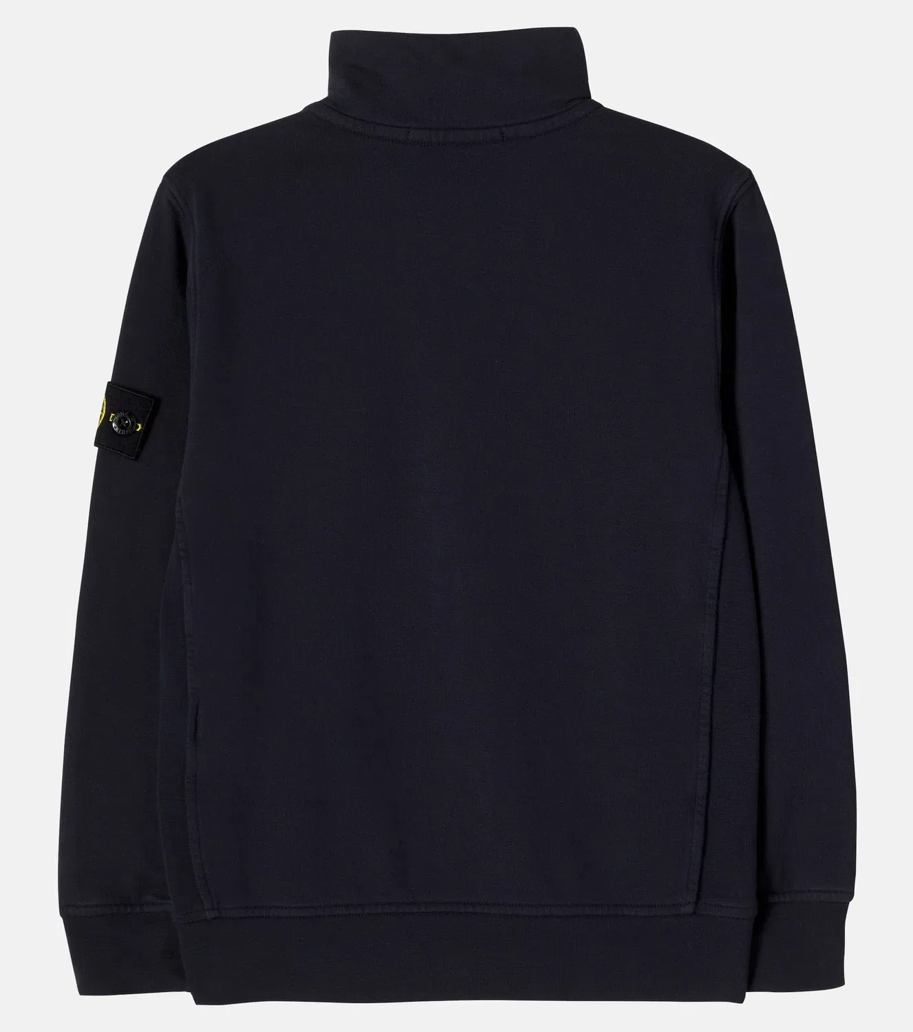 Свитшот с воротником-стойкой Stone Island Junior, синий — фото 2