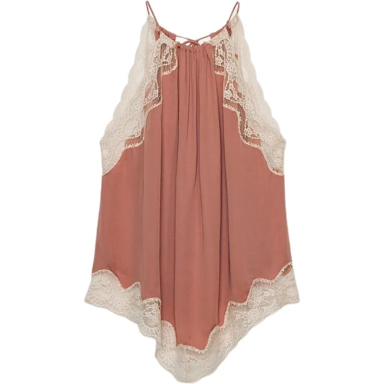 Женская майка на бретелях Coral Powder от ZARA, Coral Pink