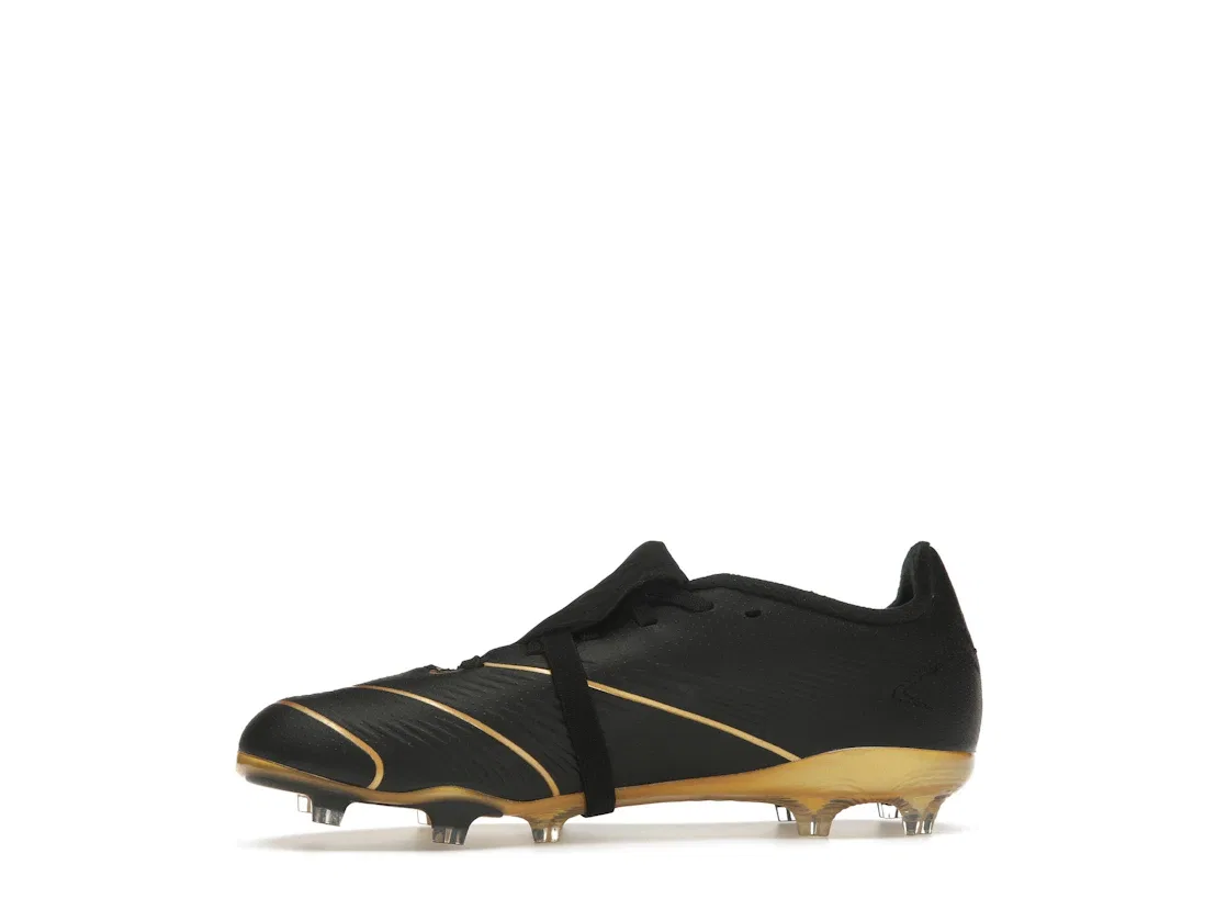 Детские бутсы с длинным рукавом Adidas Predator 24 League FG, Core Black/Core Black/Gold Metallic — фото 3