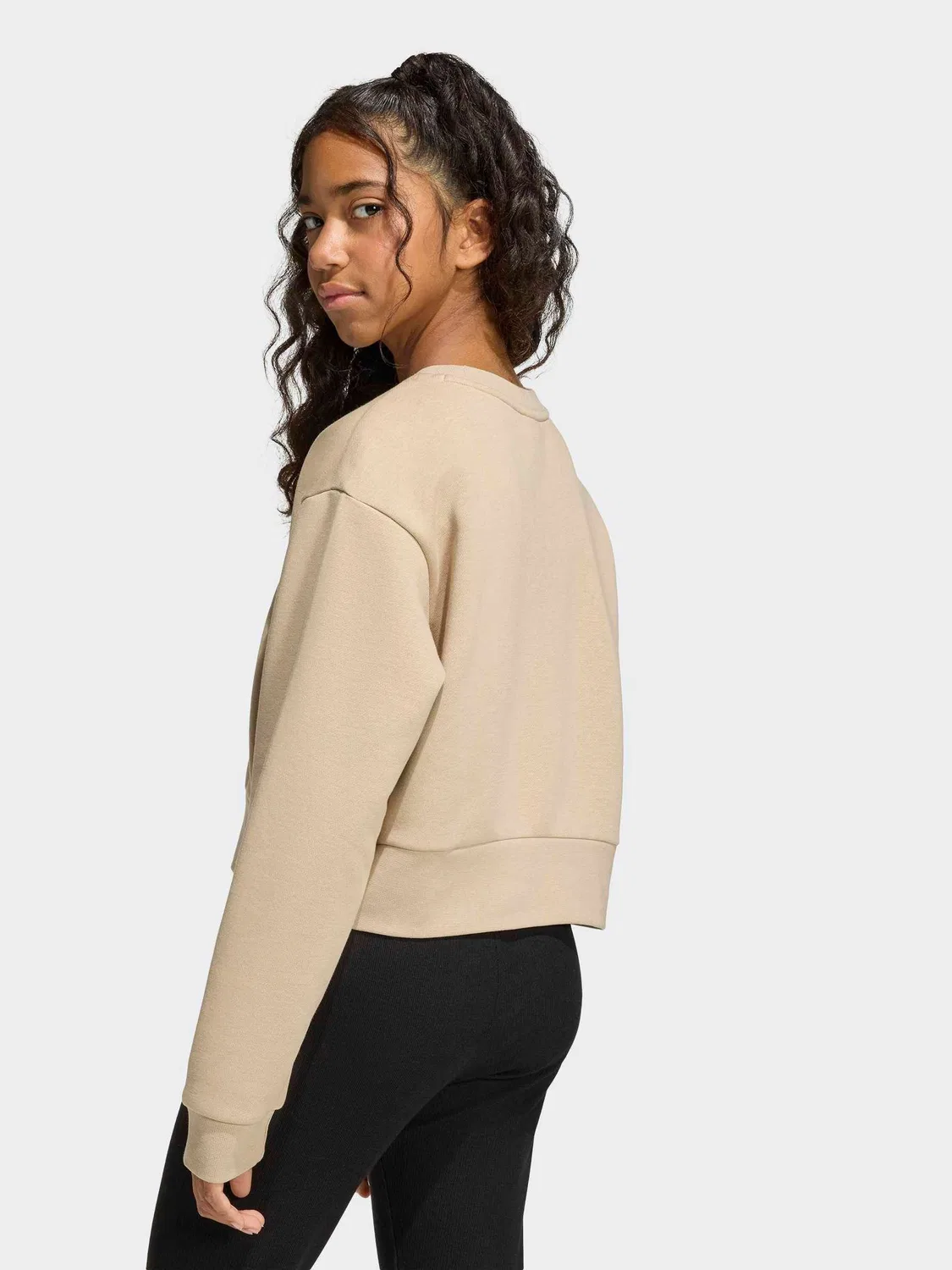 Свитшот с свободной посадкой Boxy Crew, adidas Originals, коричневый — фото 2