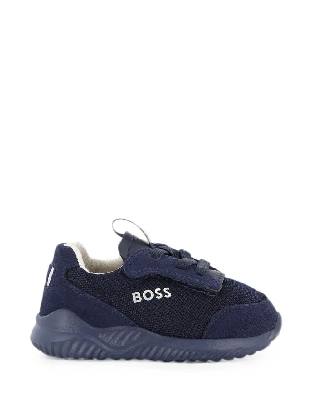 Кроссовки с панелями и логотипом Boss Kidswear, синий — фото 2
