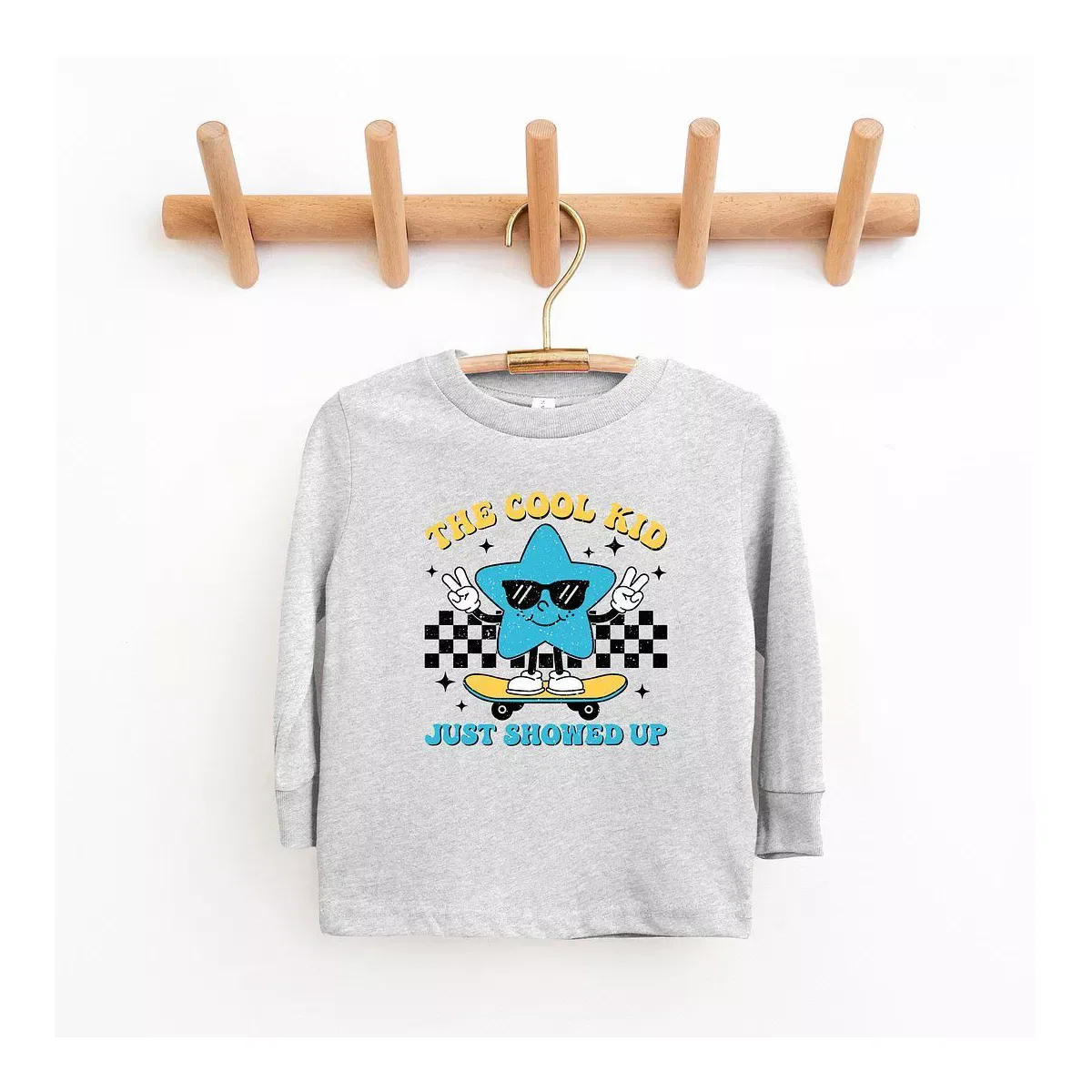 Детский лонгслив с принтом Cool Kid Star The Juniper Shop, White