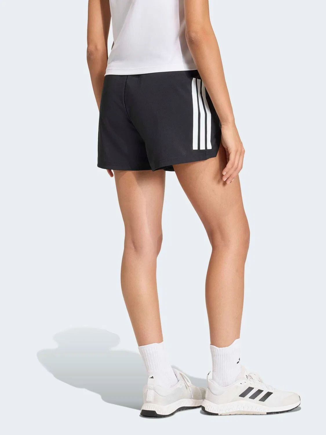 Шорты тренировочные Hyperglam 3-Stripes Woven adidas, черный — фото 2
