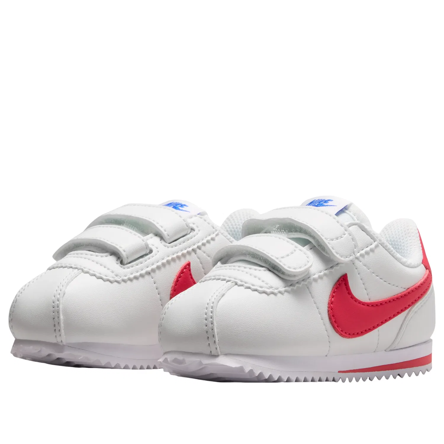 Детские кроссовки с синтетическим верхом Cortez 'Off White Racer Blue Tropical Pink' Nike, Off White/Racer Blue/Tropical Pink — фото 3