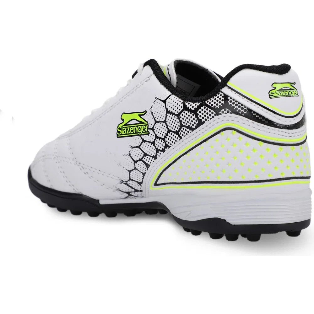 Детские футбольные бутсы для мальчиков для зала с принтом DANGER I HS Slazenger, White Green — фото 3