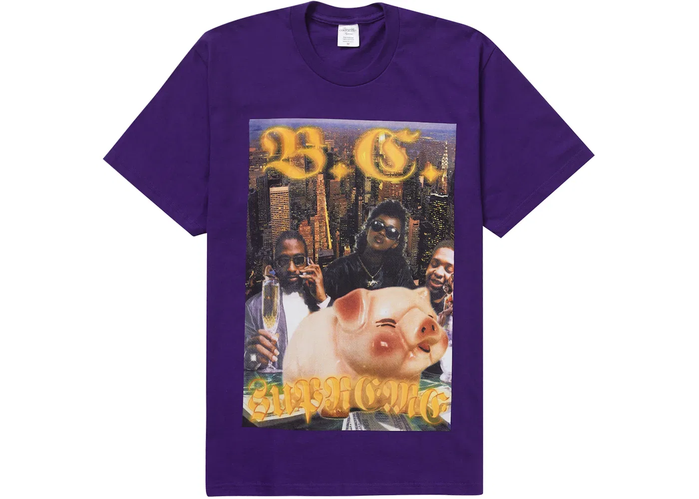Мужская футболка с принтом Supreme Bernadette Corporation Money Tee, Purple