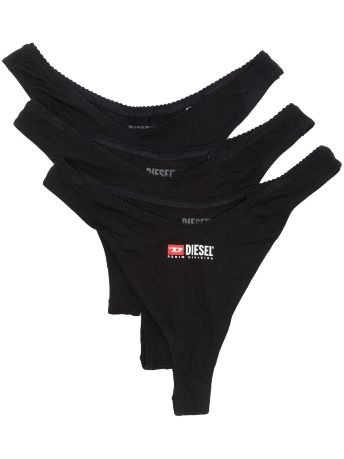 

Набор стрингов Diesel Punchy-D-Core (три штуки), черный