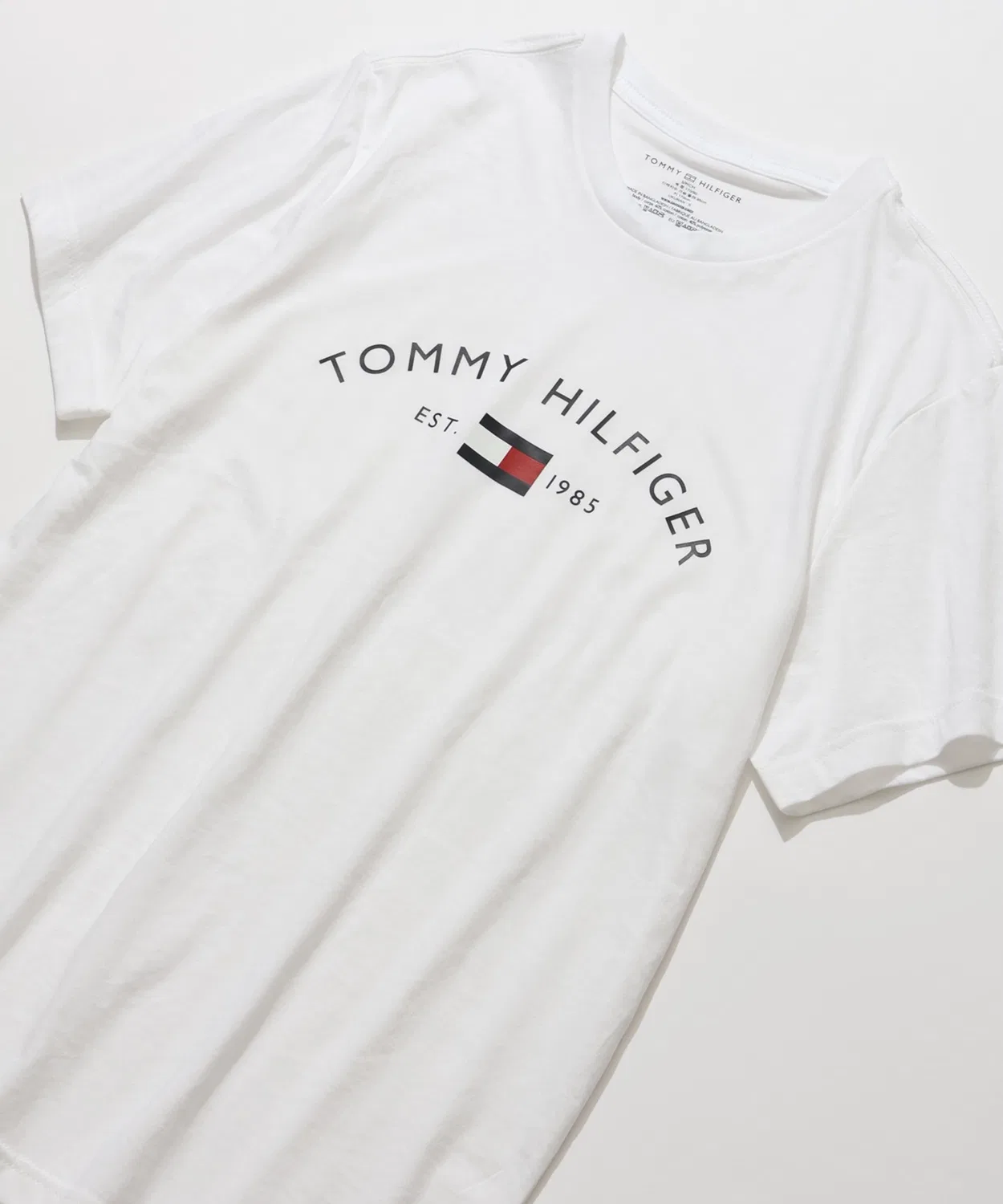 Мужская футболка с принтом TOMMY HILFIGER, Белый — фото 2