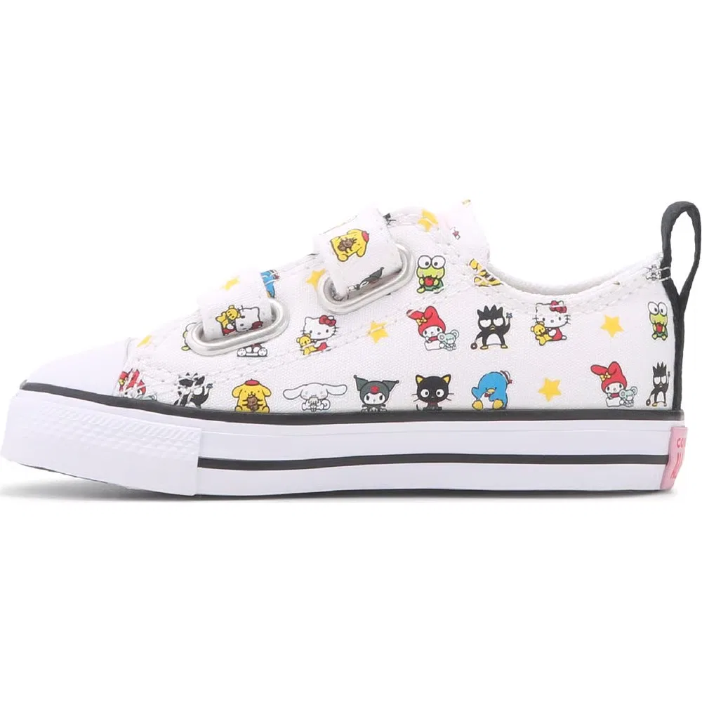 Детские низкие кроссовки Chuck Taylor All Star 2V для малышей Converse, White/Hello Kitty — фото 3