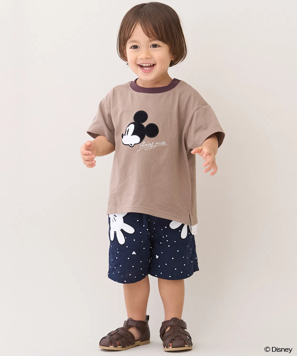 Детские шорты с принтом Disney, модель Mickey Mouse, petit main, Navy