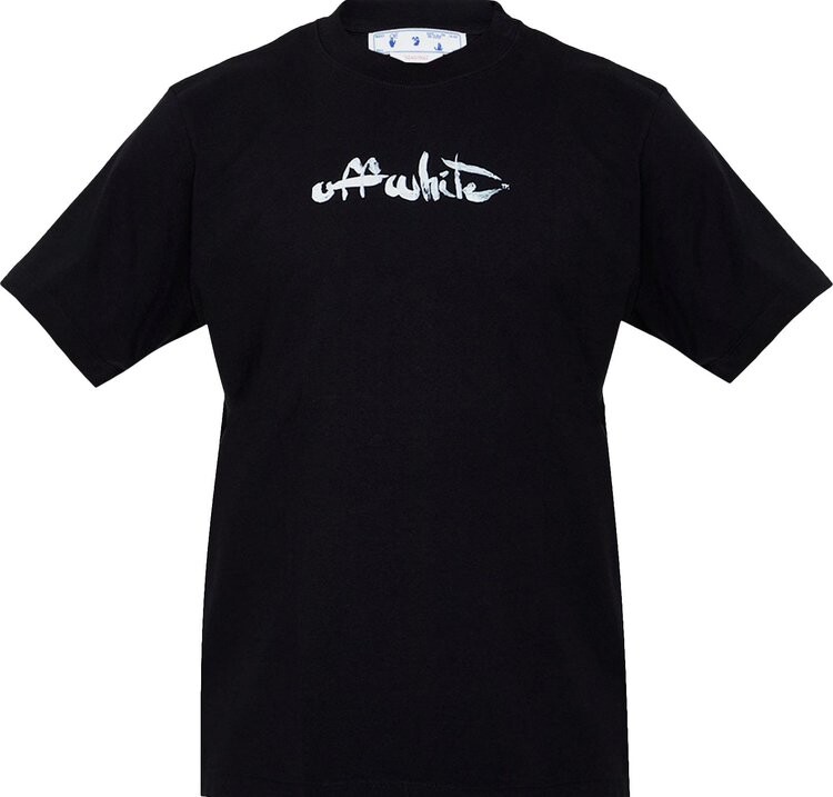 

Футболка Off-White Paint Arrow Slim Short-Sleeve T-Shirt 'Black/White', черный