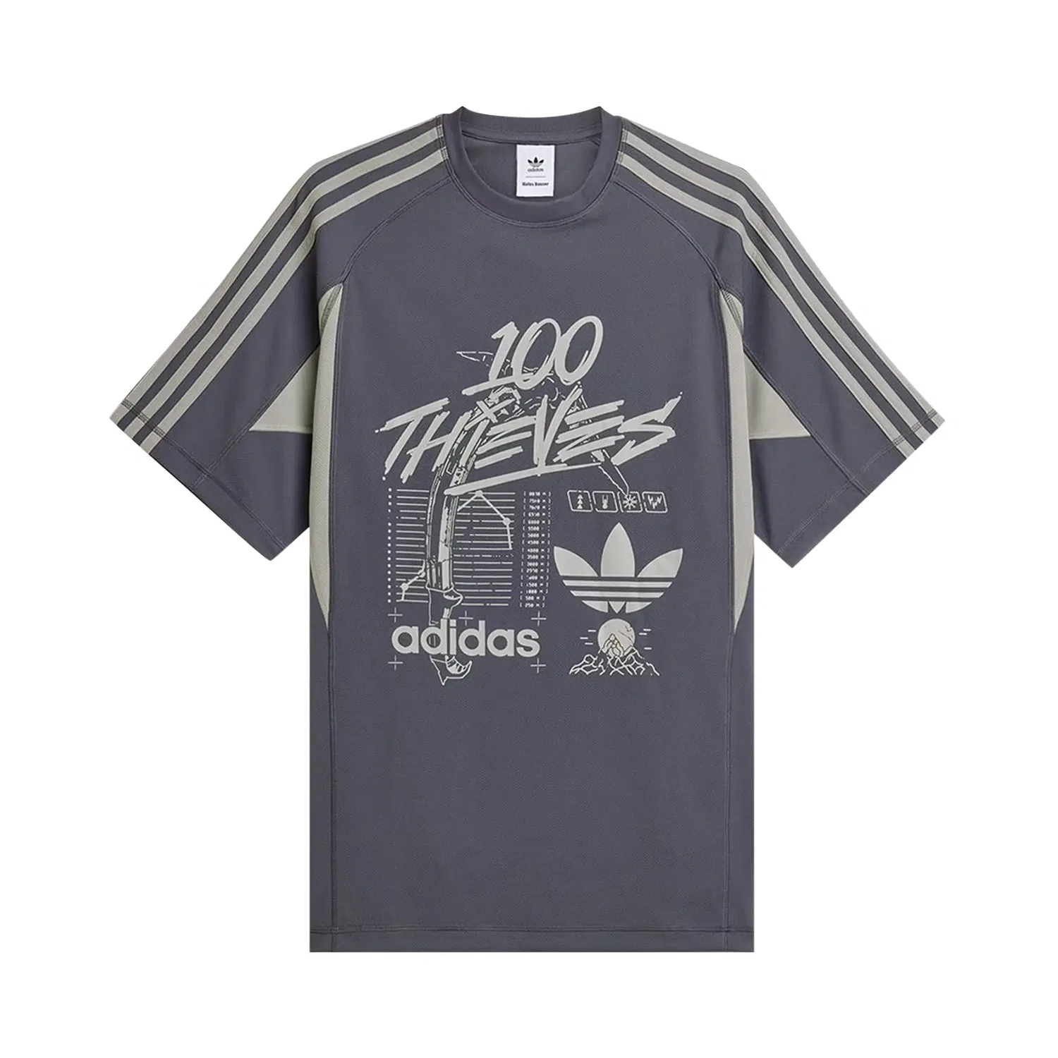 Футболка Adidas x 100T, серый