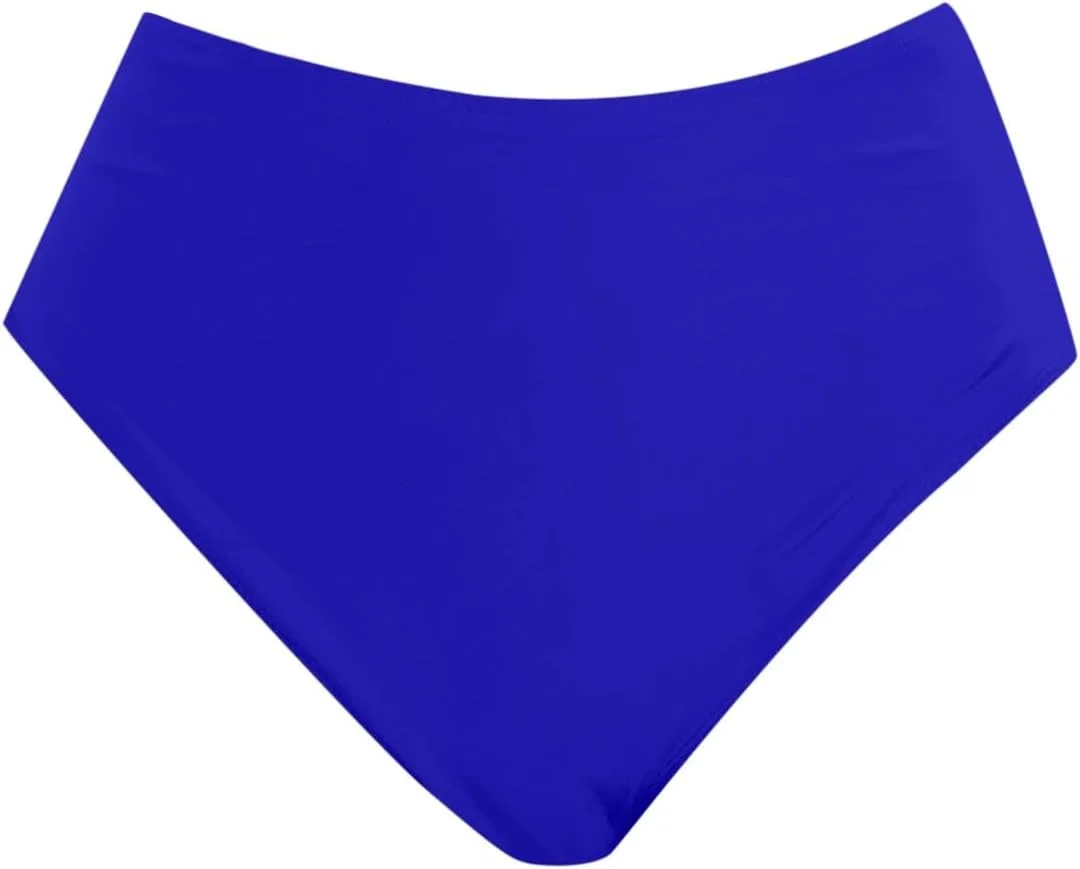 Женские высокие бикини-шорты с утяжкой живота ruched Generic, Blue — фото 2