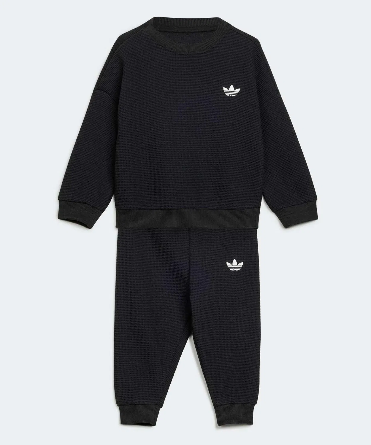 Детский комплект из свитшота и джоггеров с принтом Adidas Originals, Черный