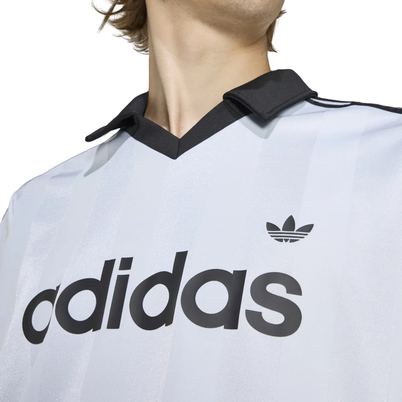 Мужская джерси Archive Collar Engineered Adidas, черный/синий — фото 3