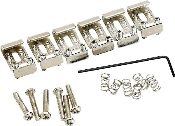 

Седла Fender American Vintage Stratocaster Bridge (6) (никель) 0992051000