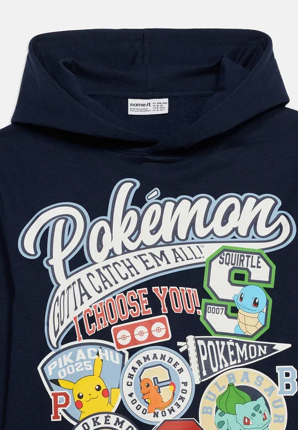 Худи с капюшоном Pokemon, Name It, темно-синий Blazer — фото 4