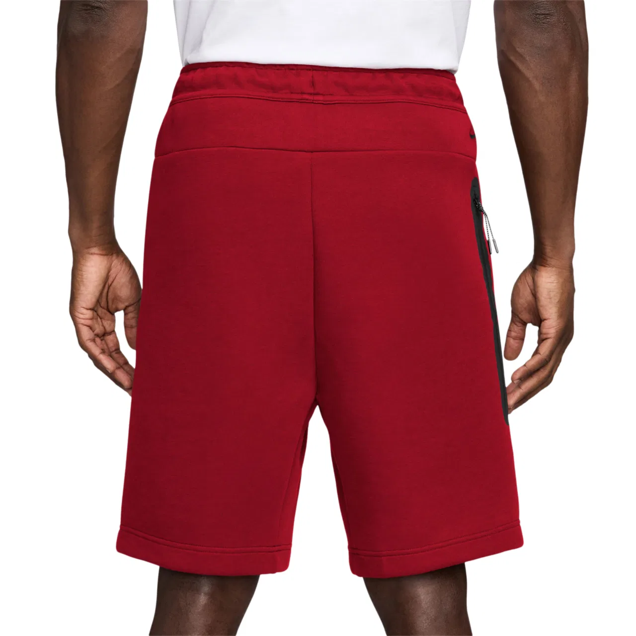 Шорты мужские Tech Fleece Nike, цвет Gym Red/Black — фото 2