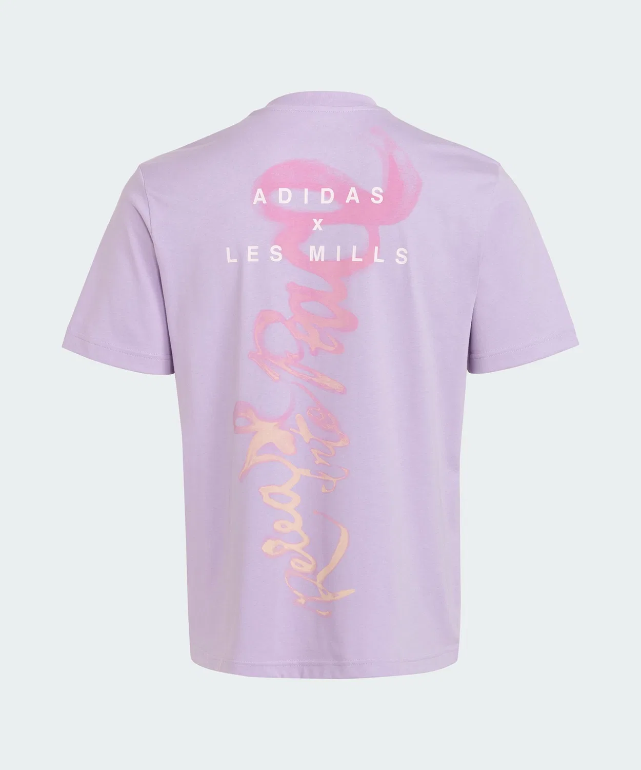Мужская футболка свободного кроя с принтом LES MILLS Mind Body Adidas, Violet — фото 2