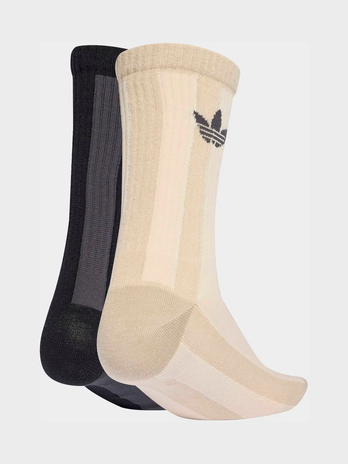 Носки adidas Originals с полосками, коричневый — фото 2