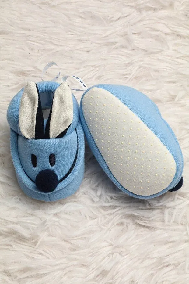 Детские пинетки для малышей с принтом Yummy kids baby booties Generic Brands, Blue — фото 2