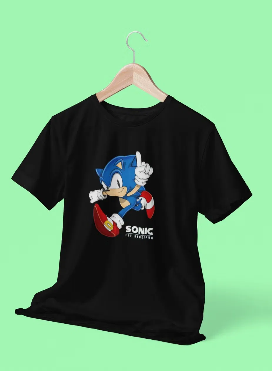 Футболка с коротким рукавом Cool Sonic, Zoom, черный