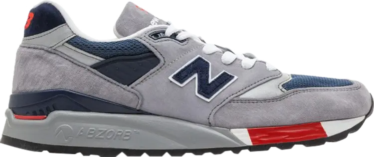 

Кроссовки New Balance 998 Made in USA 'Grey Navy Red', серый, Серый;черный, Кроссовки New Balance 998 Made in USA 'Grey Navy Red', серый