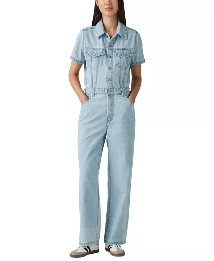 

Премиальный женский джинсовый комбинезон Type III Levi's, синий