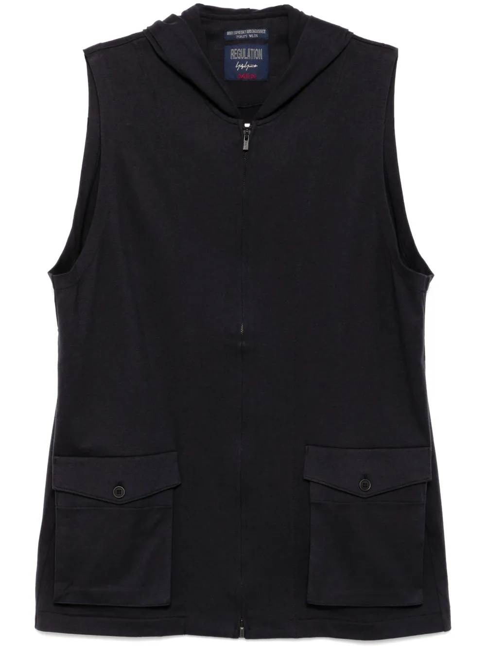 

Худи на молнии Yohji Yamamoto, черный