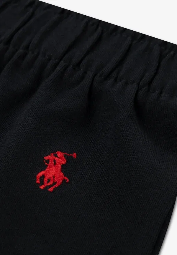 Футболка и шорты с принтом Tee - pyjama set Polo Ralph Lauren, polo black, черный — фото 3