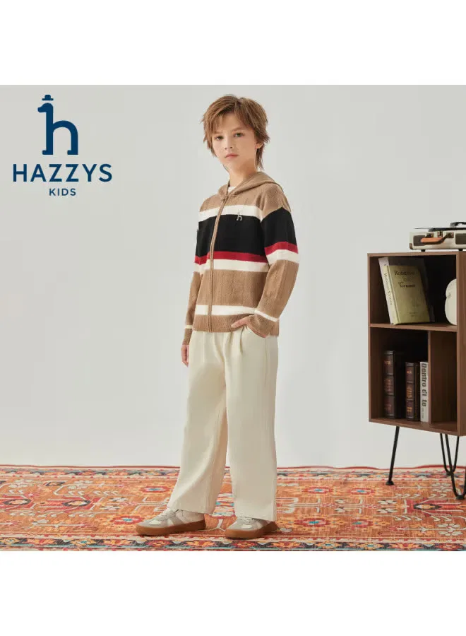 Кардиган мягкий теплый зимний Hazzys, овсяно-хаки — фото 3