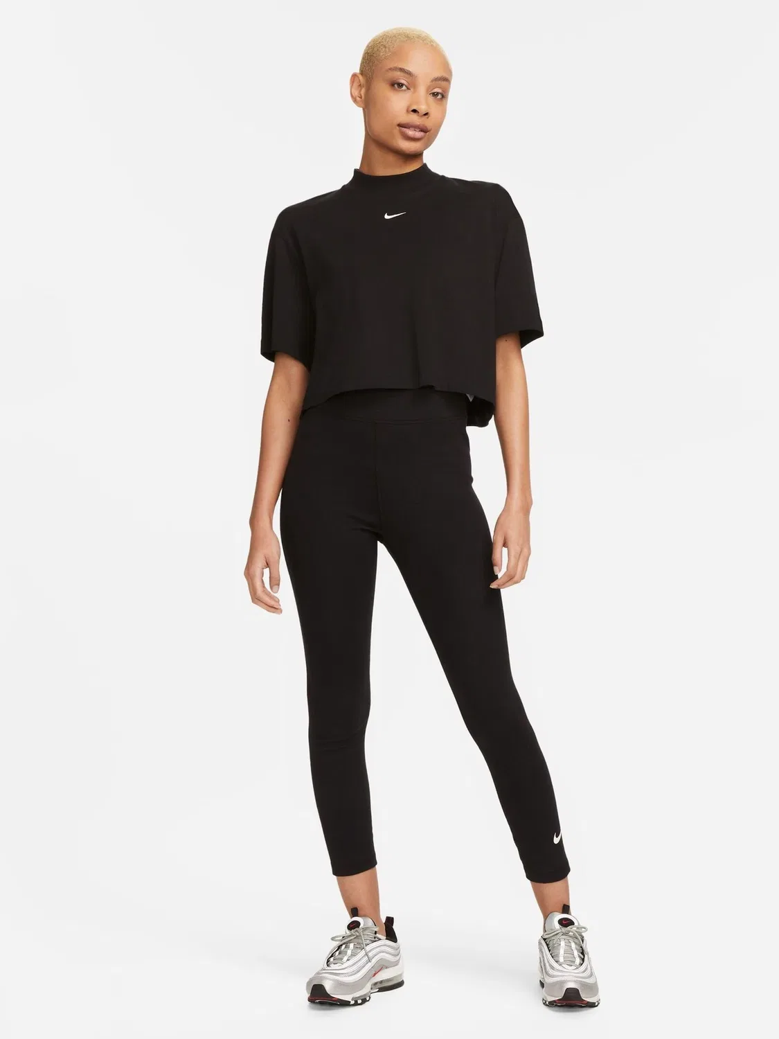 Леггинсы Nike Sportswear Classic, Black — фото 4