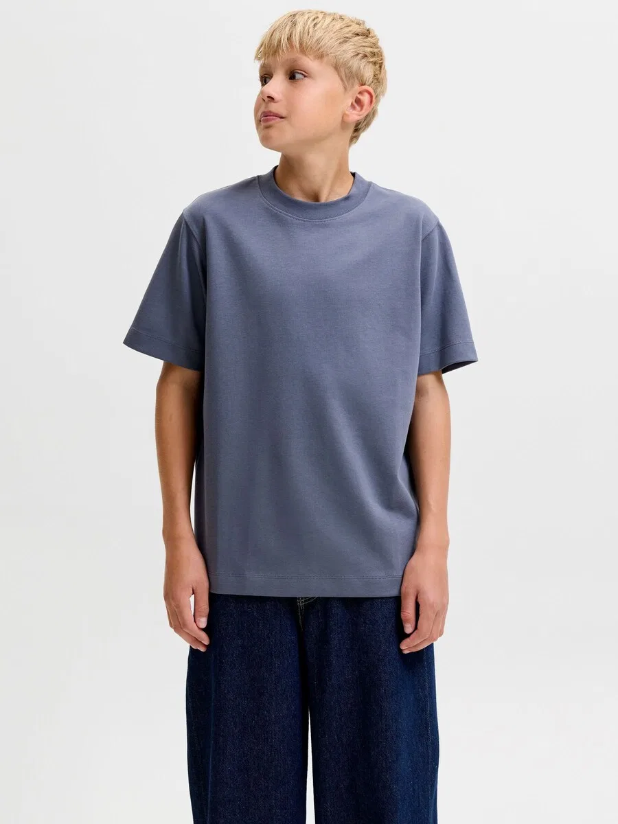 Детская рубашка, цвет базальтово-серый Jack & Jones Junior — фото 3