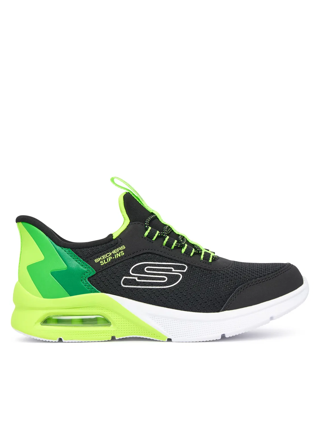 Кроссовки для мальчика MICROSPEC BRISK-STRIPE Skechers, черный