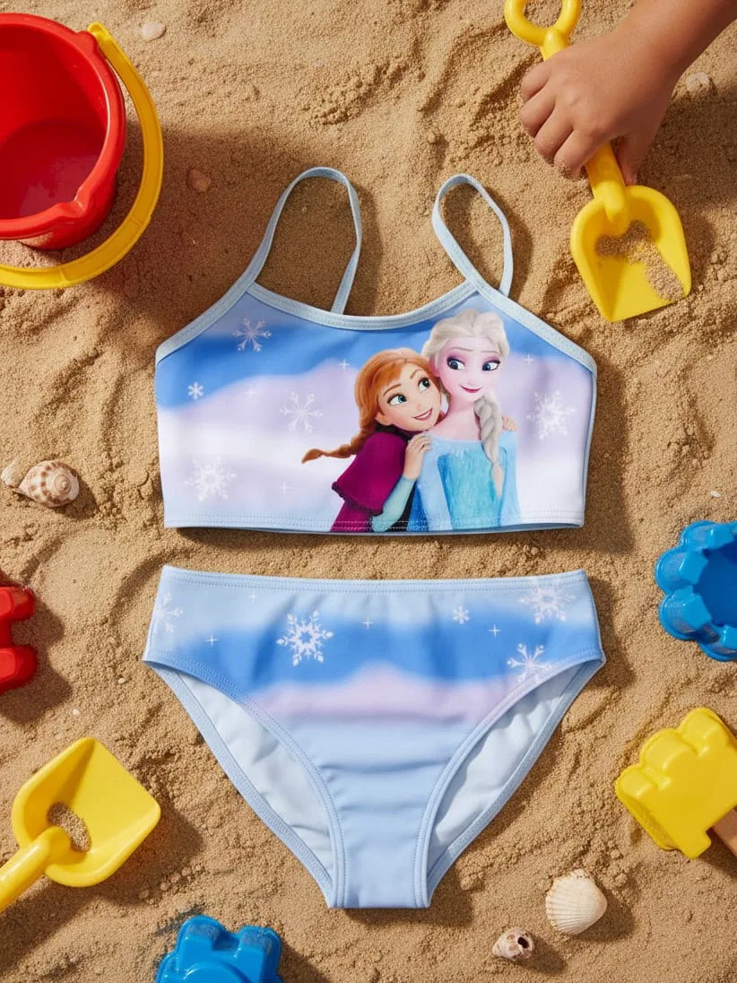 Плавки бикини с принтом Elsa & Anna Disney Frozen, синий — фото 2