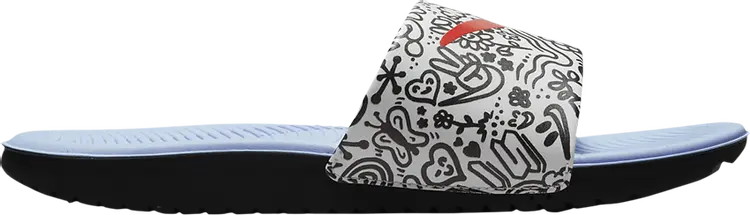 

Сандалии Nike Kawa SE Slide GS 'Doodle', белый
