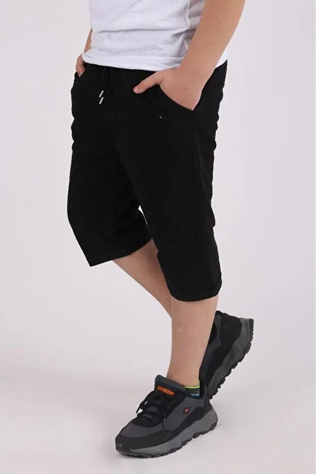 Детские шорты для мальчиков капри Cosba Kids Wear, Black — фото 2