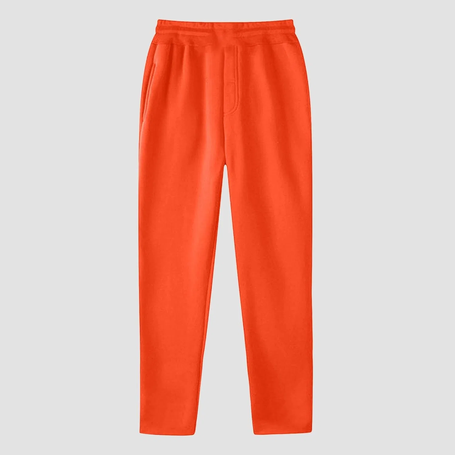 Мужские спортивные штаны свободного кроя с карманами, #15-Orange — фото 3