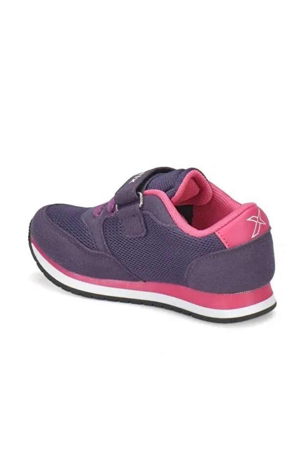 Детские кроссовки для девочек с принтом Kinetix, Purple Fuchsia White — фото 3
