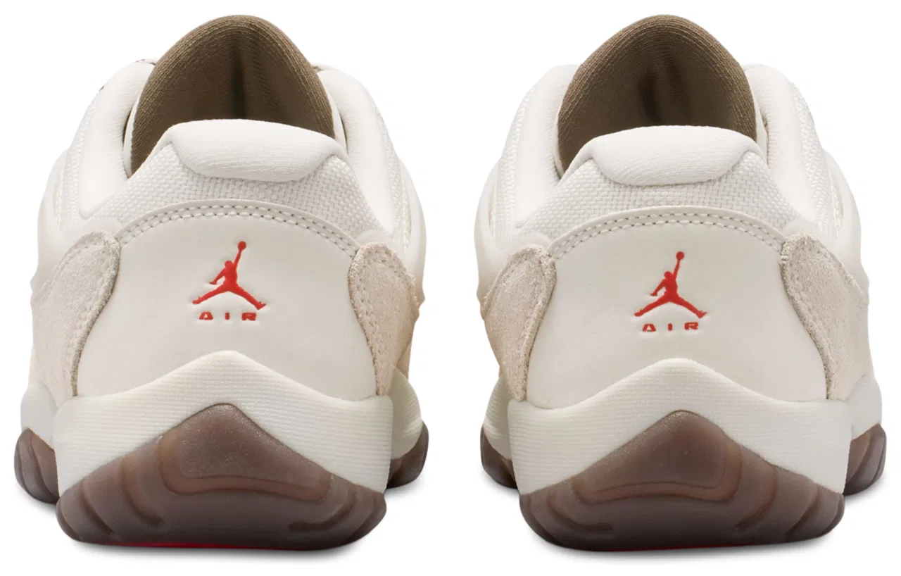 Детские кроссовки для мальчиков с кожаным верхом Jordan Air Jordan 11 RM, Jordan, Swan/Smoke Grey/Legend Medium Brown — фото 3