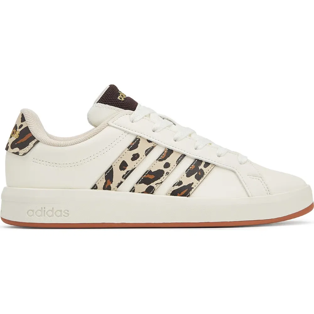Детские кроссовки Grand Court 3.0 на шнуровке Adidas, White — фото 2